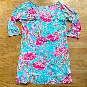 Lilly Pulitzer Jellyfish Shirt Dress